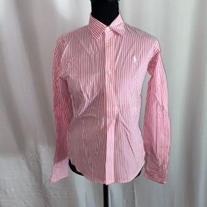 Pink polo button down